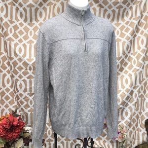 gray sweater 15% cashmere